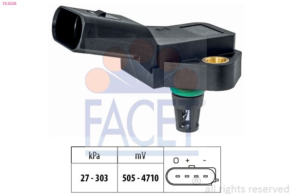 103228 Facet Датчик давления наддува