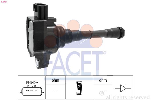 96451 Facet Котушка запалювання