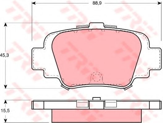GDB1060 TRW Тормозные колодки для Nissan Micra