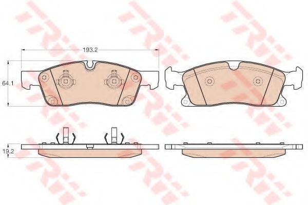 GDB1955 TRW Тормозные колодки