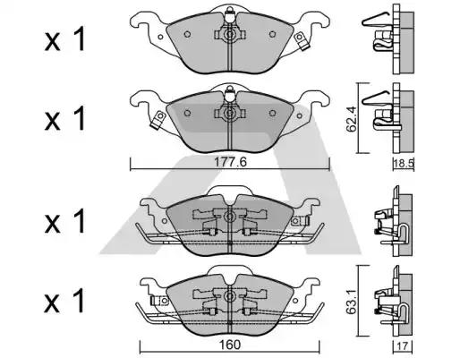 bpop1006 Aisin Гальмівні колодки для Opel Astra