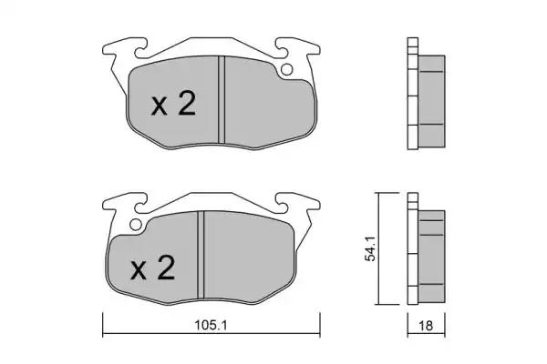 bppe1013 Aisin Гальмівні колодки