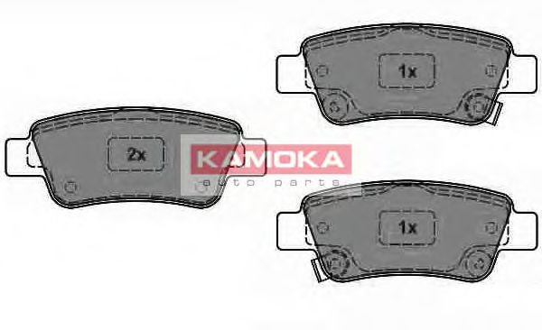 JQ1018466 Kamoka Гальмівні колодки для Honda CR-V