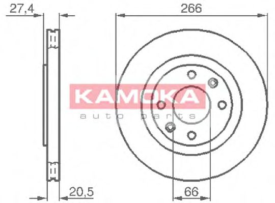 103384 Kamoka Гальмівний диск