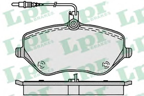 05P1202 LPR Гальмівні колодки