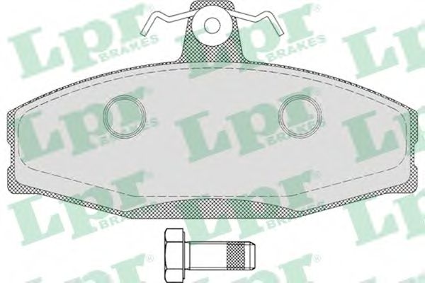 05P651 LPR Тормозные колодки
