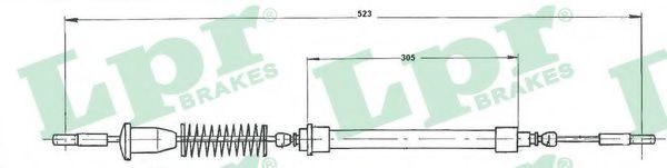 C0218B LPR Трос ручного тормоза для Fiat Uno
