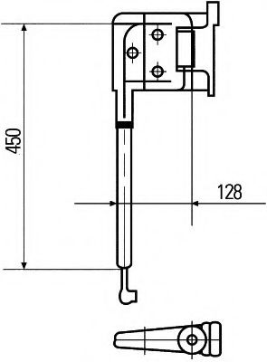 8HG 503 009-022 Behr Hella Кронштейн зовнішнього дзеркала