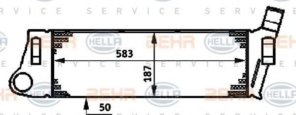 8ML 376 719-031 Behr Hella Інтеркулер