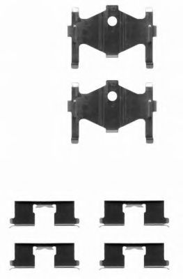 8DZ 355 202-521 Behr Hella Компоненти дискових гальмівних колодок