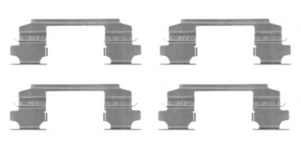 8DZ 355 203-731 Behr Hella Компоненти дискових гальмівних колодок