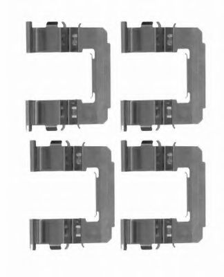 8DZ 355 204-161 Behr Hella Компоненти дискових гальмівних колодок