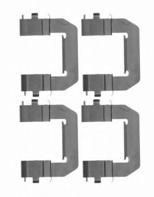 8DZ 355 204-221 Behr Hella Комплектующие дисковых тормозных колодок