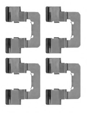 8DZ 355 204-741 Behr Hella Комплектующие дисковых тормозных колодок