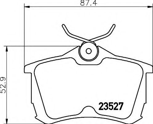 8DB 355 009-511 Behr Hella Гальмівні колодки для Honda Accord