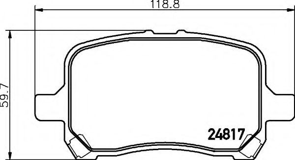 8DB 355 014-691 Behr Hella Тормозные колодки