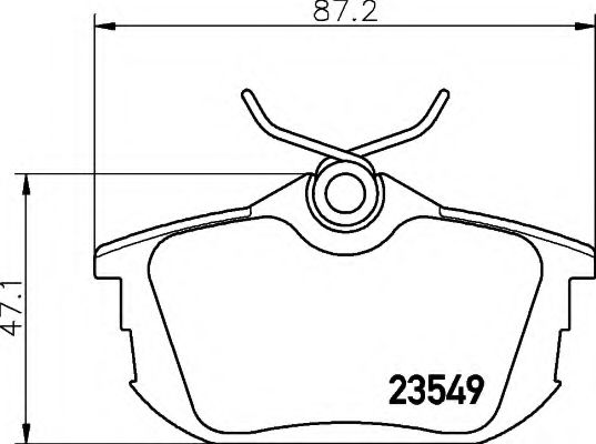 8DB 355 018-271 Behr Hella Гальмівні колодки