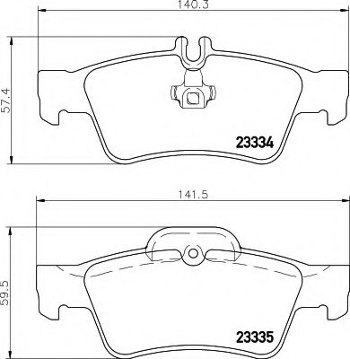 8DB 355 018-751 Behr Hella Гальмівні колодки