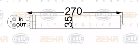 8ft351192674 Behr Hella Осушитель кондиционера