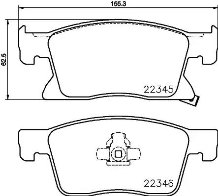 8db355024781 Behr Hella Тормозные колодки