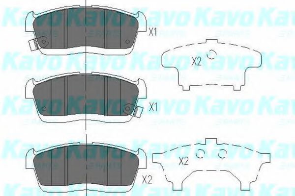 KBP-1515 Kavo Parts Гальмівні колодки
