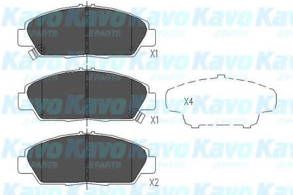 KBP-2005 Kavo Parts Гальмівні колодки