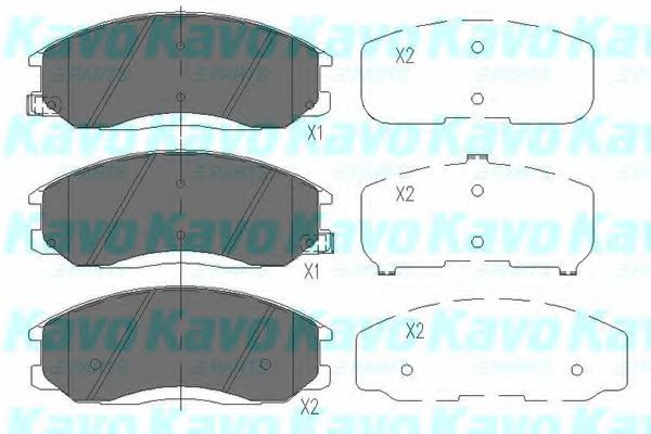 KBP-3019 Kavo Parts Тормозные колодки