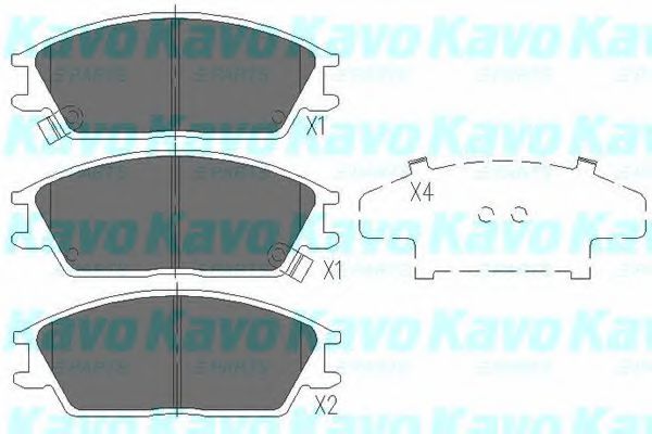 KBP-3028 Kavo Parts Гальмівні колодки
