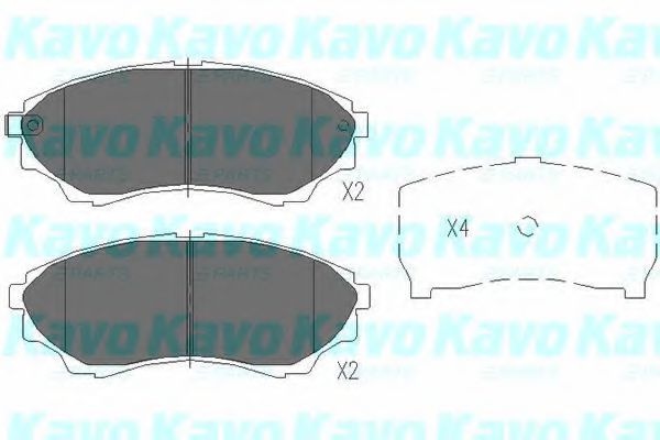 KBP-4514 Kavo Parts Гальмівні колодки