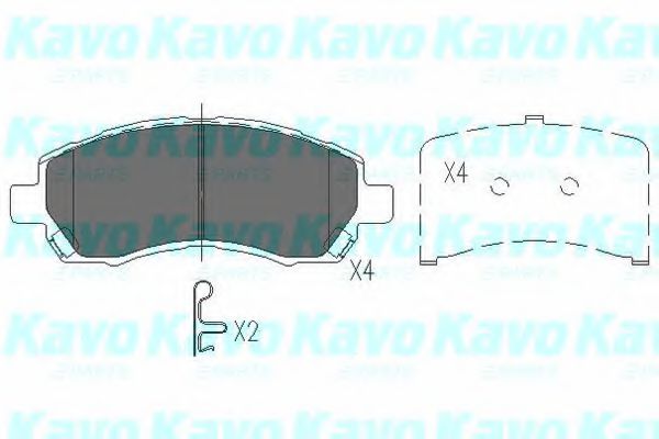 KBP-8015 Kavo Parts Гальмівні колодки