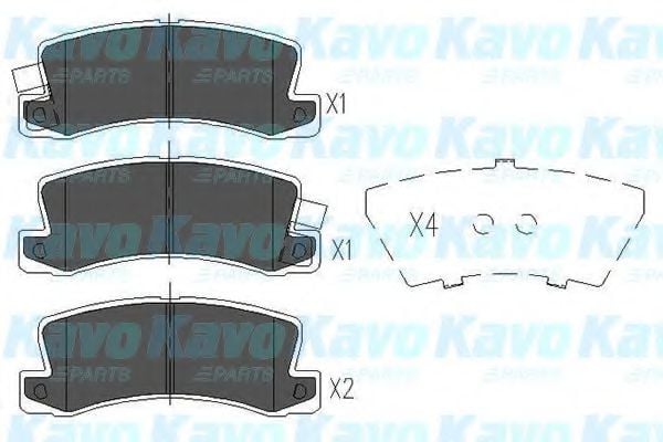 KBP-9022 Kavo Parts Гальмівні колодки