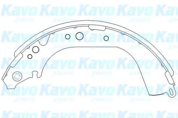 KBS-9901 Kavo Parts Гальмівні колодки