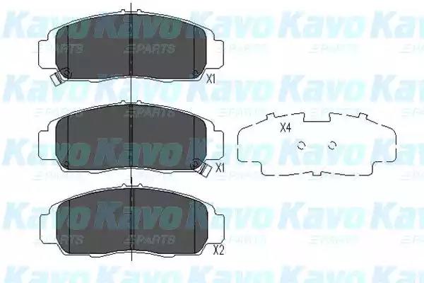 KBP-2052 Kavo Parts Гальмівні колодки