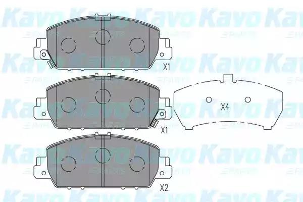 kbp2058 Kavo Parts Гальмівні колодки