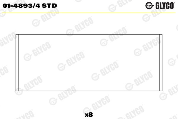 01-4893/4 STD Glyco Шатунні вкладки
