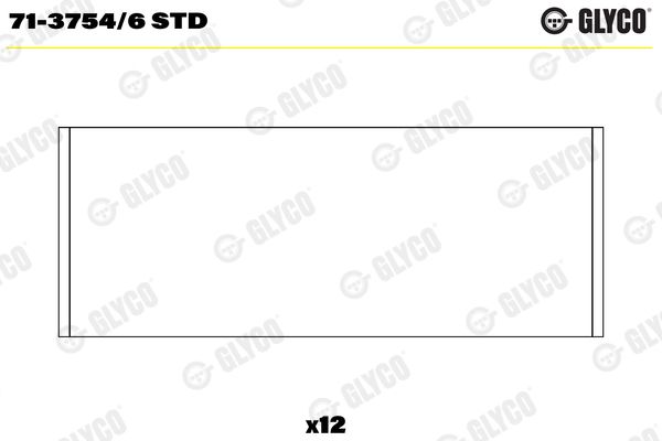 71-3754/6 STD Glyco Шатунні вкладки