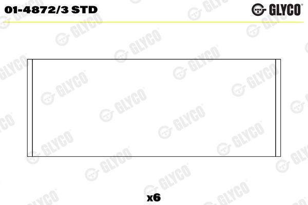 01-4872/3 STD Glyco Шатунные вкладыши