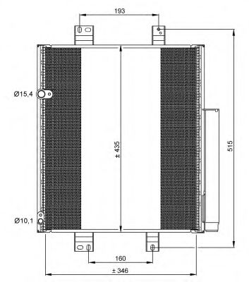 35853 NRF Радіатор кондиціонера для Daihatsu Materia