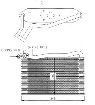 36037 NRF Испаритель кондиционера для Audi A4