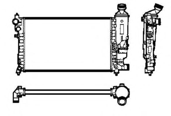 50434 NRF Радиатор охлаждения двигателя для Peugeot 106