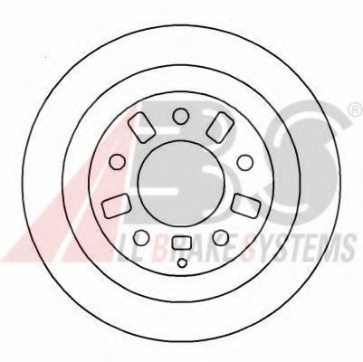 16523 A.B.S. Гальмівний диск для Mazda Xedos 9