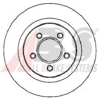 17265 A.B.S. Тормозной диск для Chrysler 300M