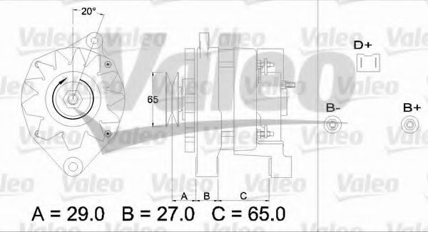 433459 Valeo Генератор