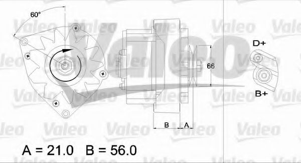 436134 Valeo Генератор