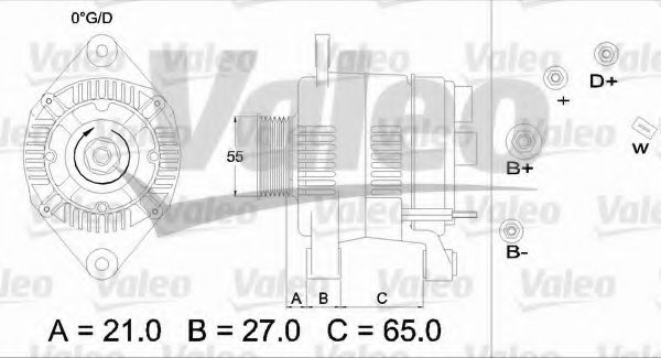 436403 Valeo Генератор