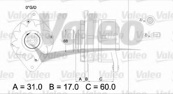 436586 Valeo Генератор