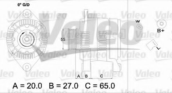436697 Valeo Генератор