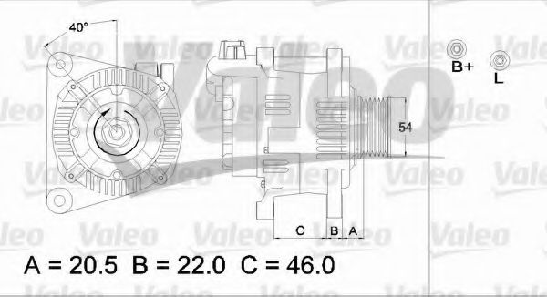 437137 Valeo Генератор