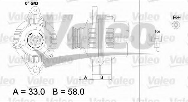 437154 Valeo Генератор