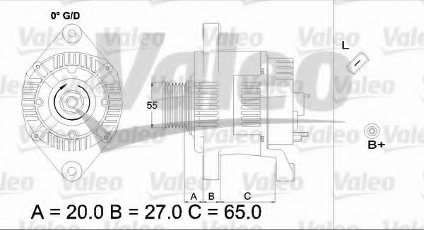437183 Valeo Генератор